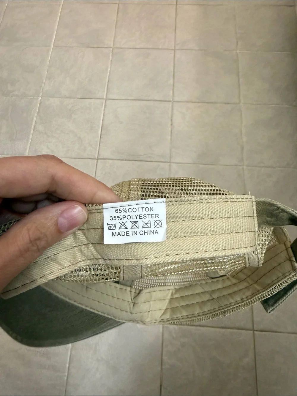 Source Unknown Olive Green 'I'd Rather Be Thrifting' Floral Cap
